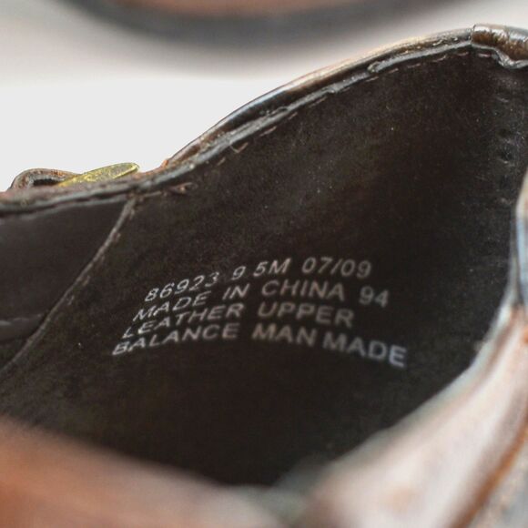 Clarks Bendables Brown Leather Booties Embossed Croc Side Zip - Women's Size 9.5 - Picture 7 of 7